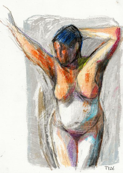 Expressive Female Nude by Tore Bahnson