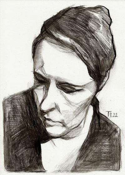 Quiet Contemplation Sketch by Tore Bahnson