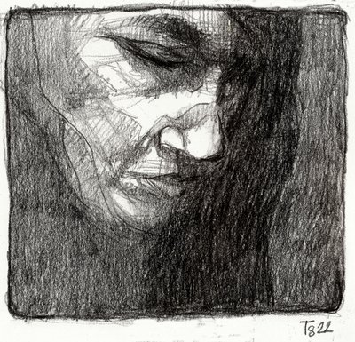 Quiet Contemplation Sketch by Tore Bahnson
