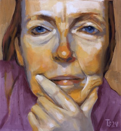 Woman Deep in Thought by Tore Bahnson