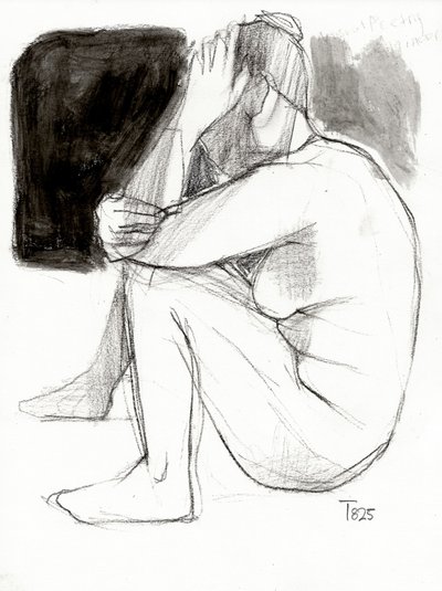 Woman in Deep Thought by Tore Bahnson
