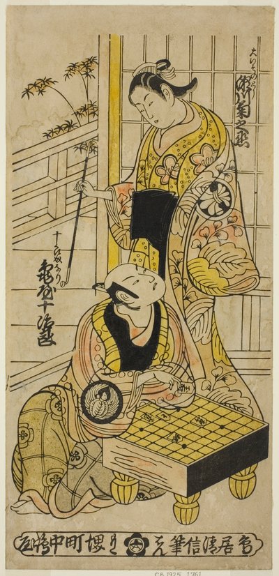 The Actors Segawa Kikunojo I as Ochiyo and Matsushima Kichisaburo