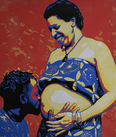 Pregnant Couple Joy by Tosin Oyeniyi