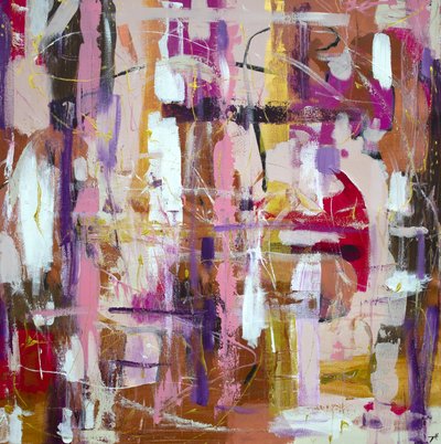 Vibrant Abstract Painting by Tove Höglund