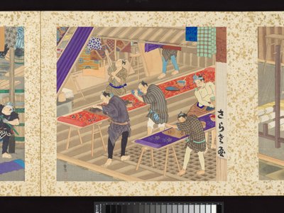 Artisans, Beauties, and Annual Events by Toyohara Kunichika