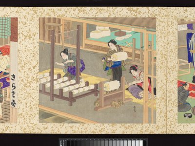 Artisans, Beauties, and Annual Events by Toyohara Kunichika