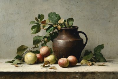 Autumn Apples and Pitcher by Treechild