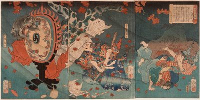 Clearing Weather on the Togakushi Mountains: Taira no Koremori Ason by Tsukioka Yoshitoshi