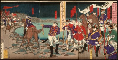 Headquarters at Sentoguchi, Kumamoto by Tsukioka Yoshitoshi