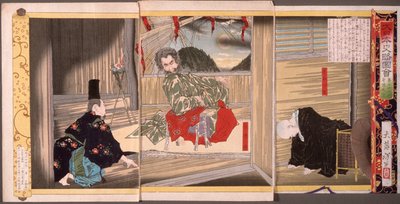 Seventy-sixth Generation, Emperor Sutoku by Tsukioka Yoshitoshi