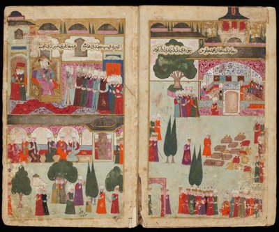 Mehmed III’s Coronation in the Topkapi Palace in 1595 by Turkish master