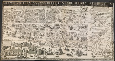 New Map of the Lands of Promise and the Holy City of Jerusalem by Ubekendt nederlandsk aktiv midten af 1600 tallet