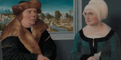 Portrait of a Man and His Wife Lorenz Kraffter and Honesta Merz, 1512 by Ulrich Apt the Elder