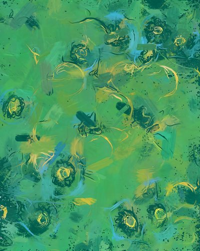 Abstract Garden Insects by Uma Gokhale