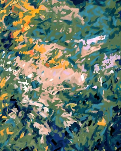 Vibrant Garden Foliage by Uma Gokhale