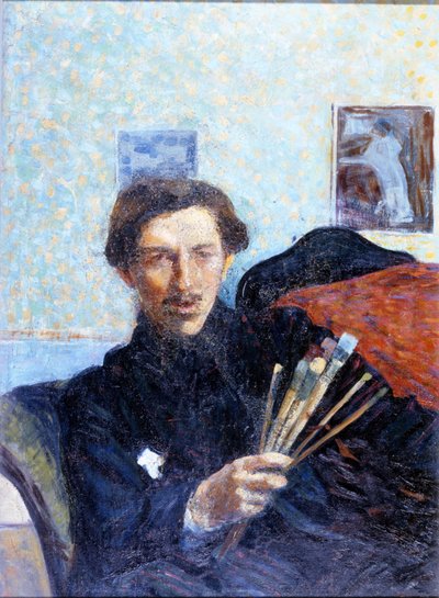 Self-Portrait of Umberto Boccioni in 1908. Pinacoteca di Brera Milan by Umberto Boccioni