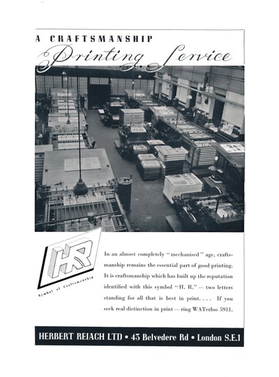 A Craftsmanship Printing Service - Herbert Reiach Ltd by Unbekannt