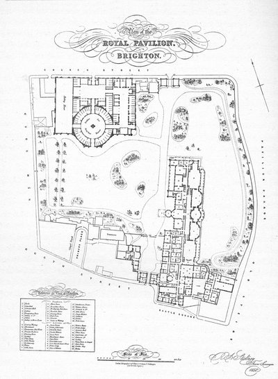 Plan of the Pavilion Estate as it was when purchased by the Town Authorities, 1850 by Unbekannt