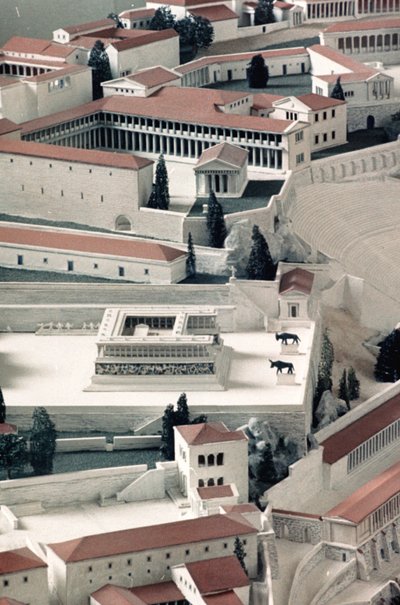 A model of the ancient Greek city of Pergamon by Unbekannt
