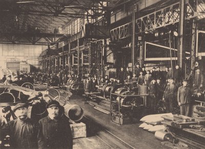 A Workshop of the Putilov Factory by Unbekannt