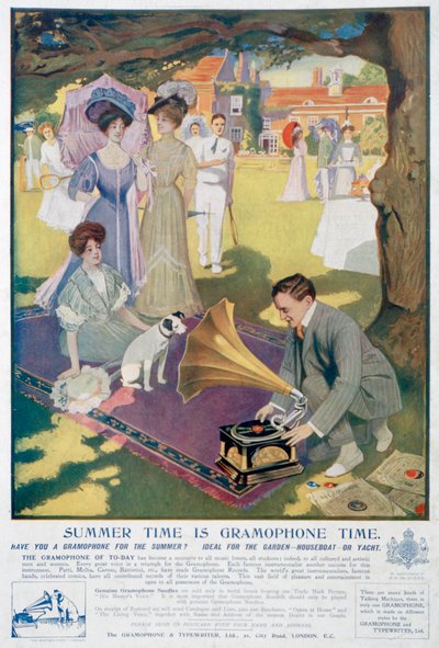 Advert for the Gramophone and Typewriter Co by Unbekannt
