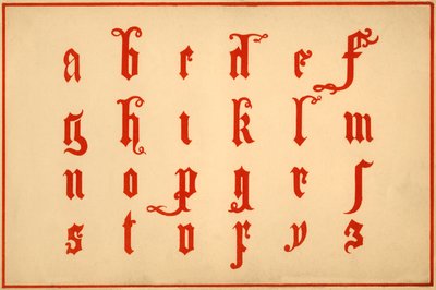 Alphabet, Letters A-Z, Lower Case by Unbekannt