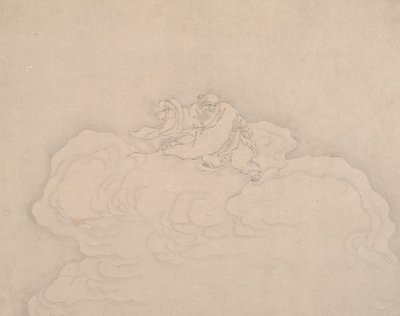 An Immortal on a Cloud with a Pair of Peaches by Unbekannt