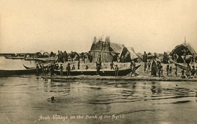 Arab Village on the Bank of the Tigris by Unbekannt