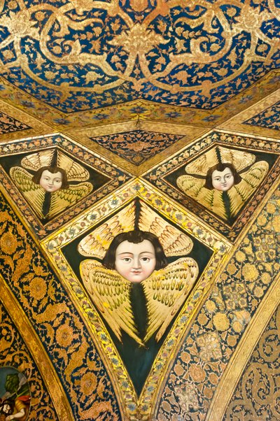 Armenian Apostolic Church; ceiling painting; face with wings; cherubim and seraphim; Vank Cathedral; Jolfa or New Julfa; Isfahan; Iran; Asia by Unbekannt