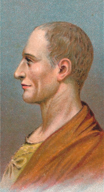 Augustus Caesar - Gaius Julius Caesar Octavianus 63 BC-14 AD, First Roman Emperor, 1924 by Unbekannt