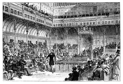 Benjamin Disraeli Introducing His Reform Bill in the House of Commons, c1867 by Unbekannt