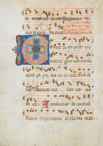 Bifolium with Initial C, from an Antiphonary, Italian, ca. 1320 by Unbekannt