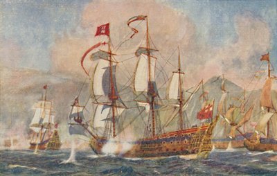 British Warship of the 17th Century by Unbekannt