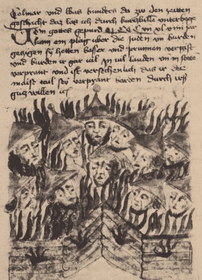 Burning and Killing of Jews in Prague by Unbekannt