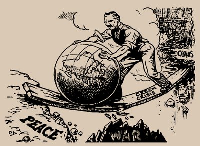 Chamberlain Rolls the World Towards Peace, 1938 by Unbekannt