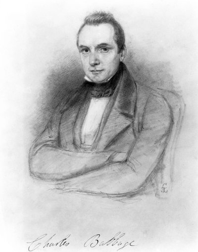 Charles Babbage, British mathematician and computing pioneer by Unbekannt