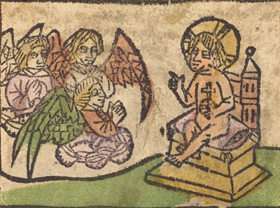 Christ Child with Three Angels by Unbekannt