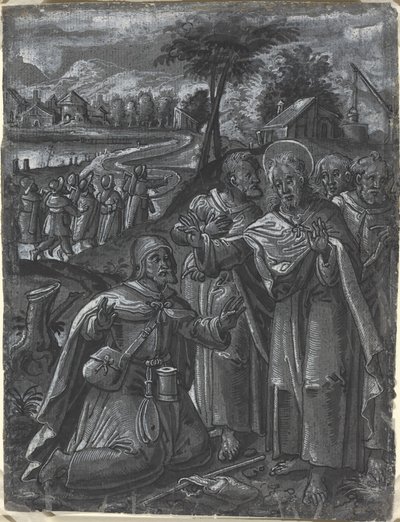 Christ Disputing with the Doctors (recto) by Unbekannt