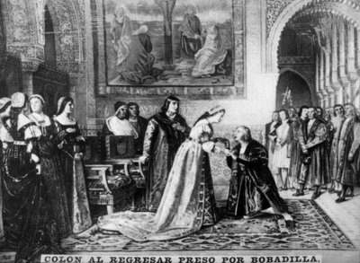 Columbus Returning to Spain as a Prisoner, 16th century, 1920s by Unbekannt