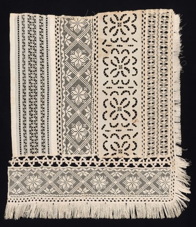 Corner Fragment with a Variety of Patterns, 19th century by Unbekannt