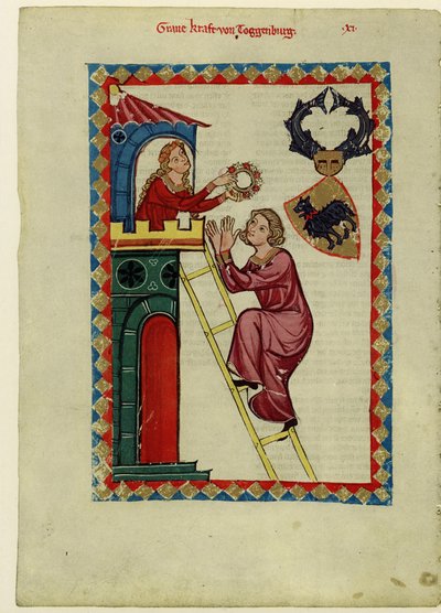Count Kraft III of Toggenburg From the Codex Manesse by Unbekannt