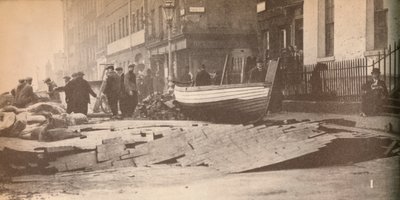 Damage Caused on the Victoria Embankment When the Thames Burst Its Banks by Unbekannt