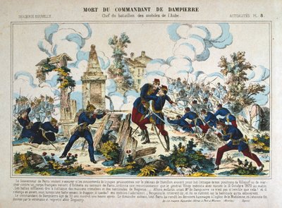 Death of Commandant de Dampierre, Siege of Paris, Franco-Prussian War, 13th October 1870 by Unbekannt