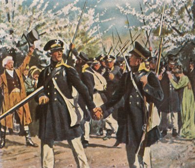 Departure of the Army in the Struggle for Independence, Spring 1813 by Unbekannt