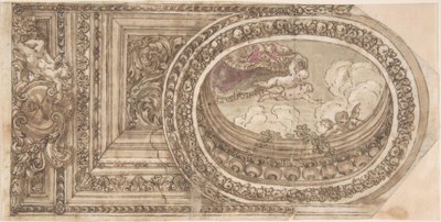 Design for a Ceiling with an Oval Trompe L
