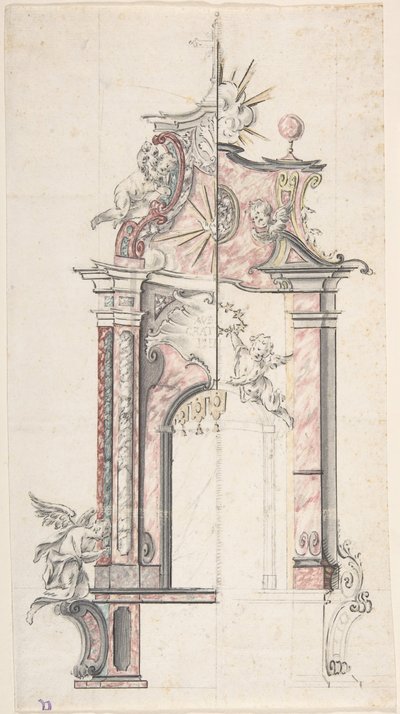 Design for an Altar with a Variant by Unbekannt