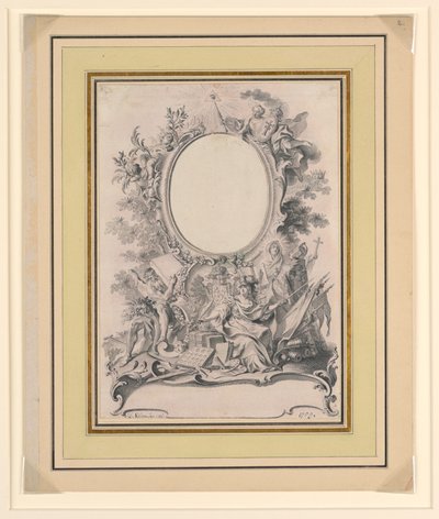 Design for the Frame of the Portrait of Charles III, King of Spain by Unbekannt