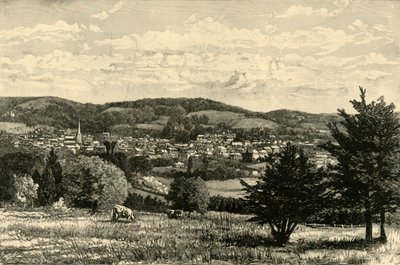 Dorking, from the Road to the Denbies by Unbekannt