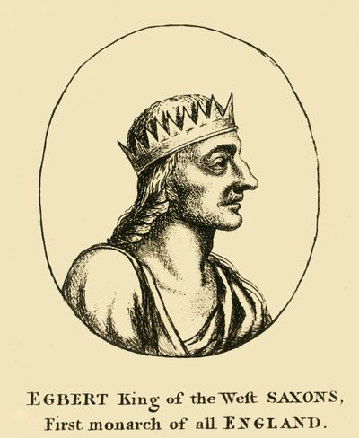 Egbert King of the West Saxons, First monarch of all England, 18th century by Unbekannt