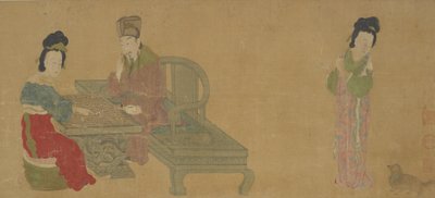 Emperor Minghuang and Consort Yang Playing Weiqi by Unbekannt